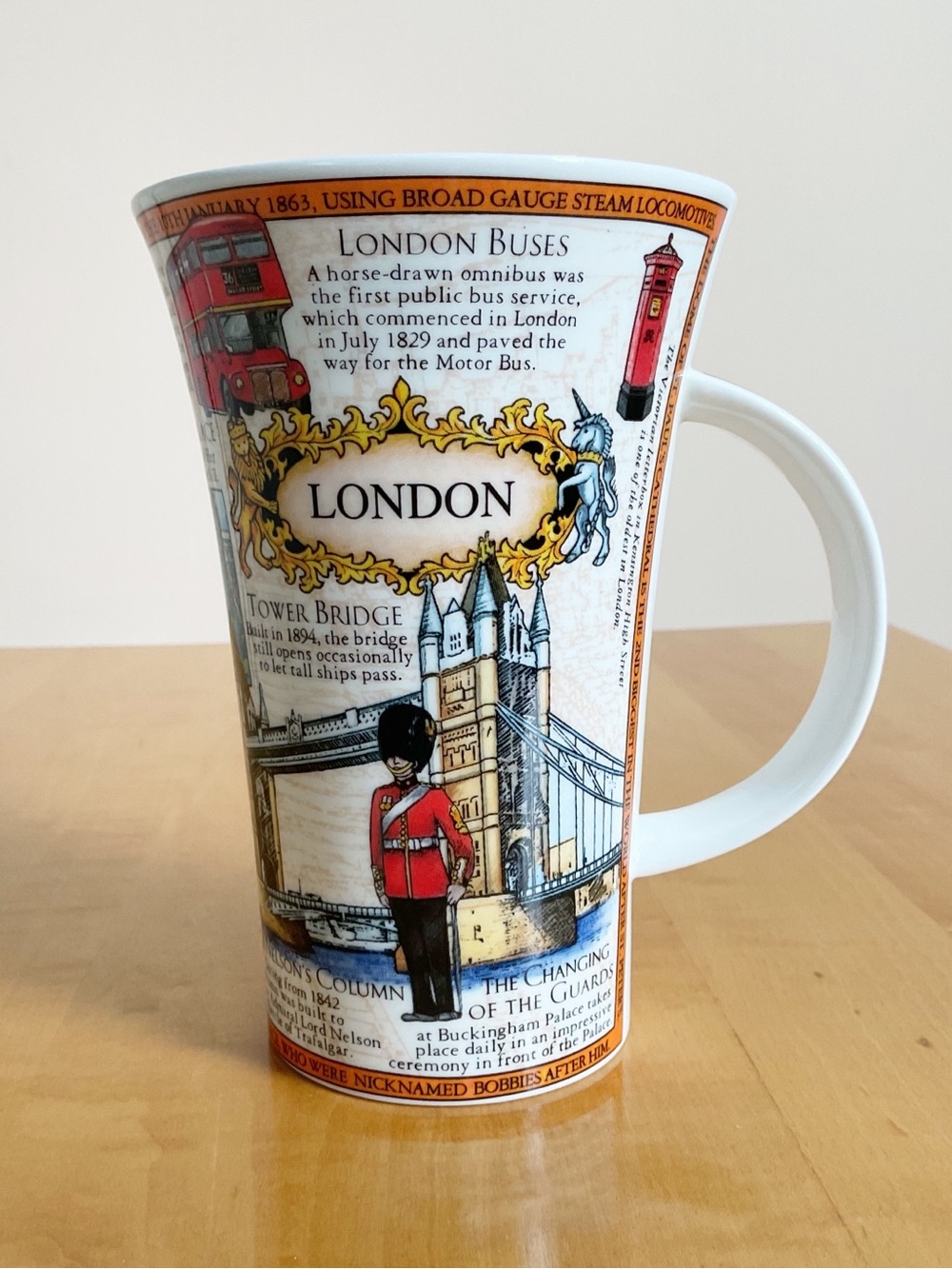 Dunoon London Glencoe Mug Caroline Dadd Fine Bone China England Made in England
